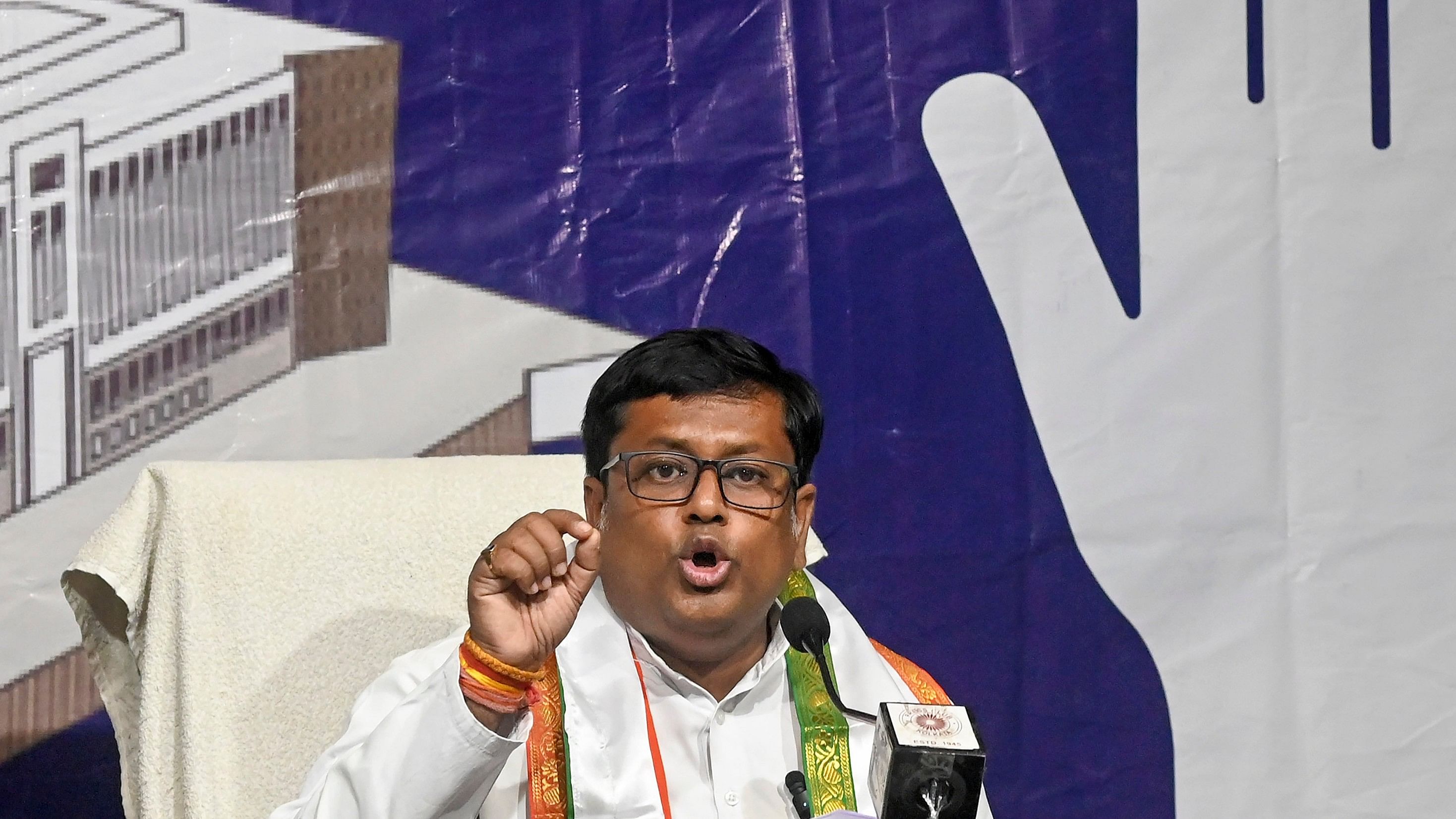 <div class="paragraphs"><p>Kolkata: West Bengal BJP President and party's candidate from Balurghat constituency Sukanta Majumder.</p></div>