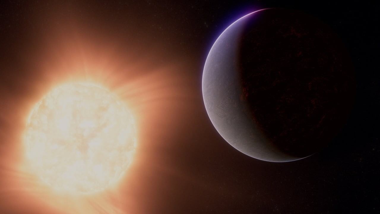 <div class="paragraphs"><p>An artist's concept shows the exoplanet 55 Cancri e, also called Janssen, a so-called super-Earth, a rocky planet significantly larger than Earth but smaller than Neptune, along with the star it orbits in this undated illustration released by NASA.</p></div>