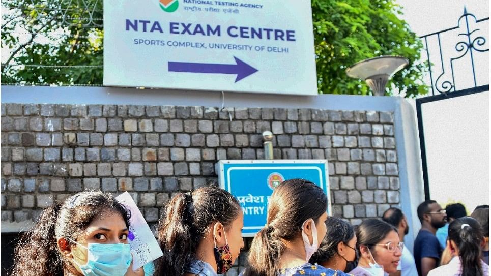 <div class="paragraphs"><p>File photo of students waiting to appear for the Common University Entrance Test-Undergraduate in New Delhi.&nbsp;</p></div>