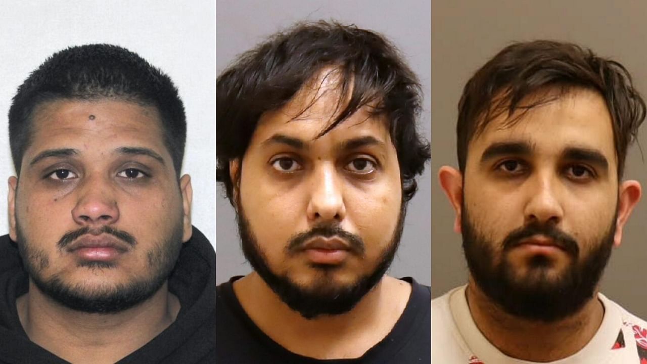 <div class="paragraphs"><p>Karan Brar (R),&nbsp;Karanpreet Singh (C) and Kamalpreet Singh (L), the three Indian nationals arrested by the Canadian authorities in connection with the killing of Khalistan separatist Hardeep Singh Nijjar in Canada.</p></div>