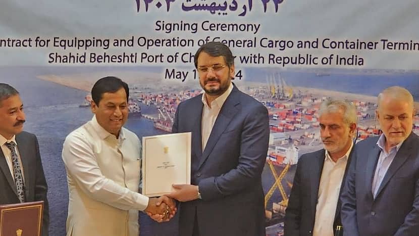 <div class="paragraphs"><p>The contract was signed by India Ports Global Ltd (IPGL) and Iran's Port &amp; Maritime Organisation (PMO), in the presence of Ports, Shipping and Waterways Minister Sarbananda Sonowal.</p></div>