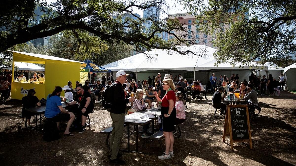 <div class="paragraphs"><p>People attend the SXSW (South by Southwest) conference and festivals in Austin.</p></div>