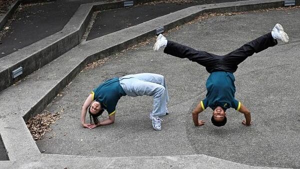 <div class="paragraphs"><p>Rachael Gunn and Jeff Dunne, Australia's first Olympic breakers pose at Redfern Community Centre ahead of the 2024 Paris Summer Olympics, in Sydney, Australia.</p></div>