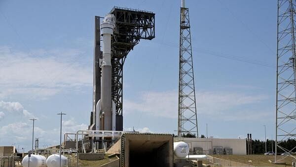 <div class="paragraphs"><p>A United Launch Alliance Atlas V rocket stands on the pad the day after a launch attempt of two astronauts aboard Boeing's Starliner-1 Crew Flight Test (CFT) was delayed, in Cape Canaveral.</p></div>