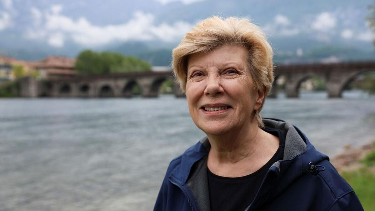 <div class="paragraphs"><p>Geologist and Renaissance Art Historian Ann Pizzorusso poses for a portrait in Lecco, Italy on May 13, </p></div>