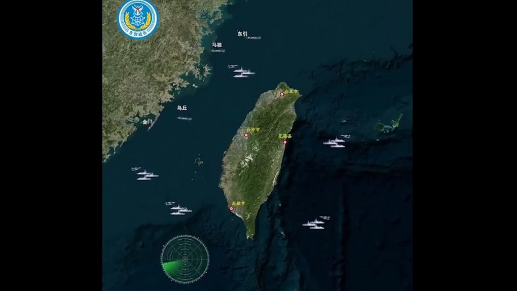 <div class="paragraphs"><p>PLA Eastern Theater Command released a video illustrating the ongoing Joint Sword-2024A exercise surrounding the island of Taiwan.</p></div>