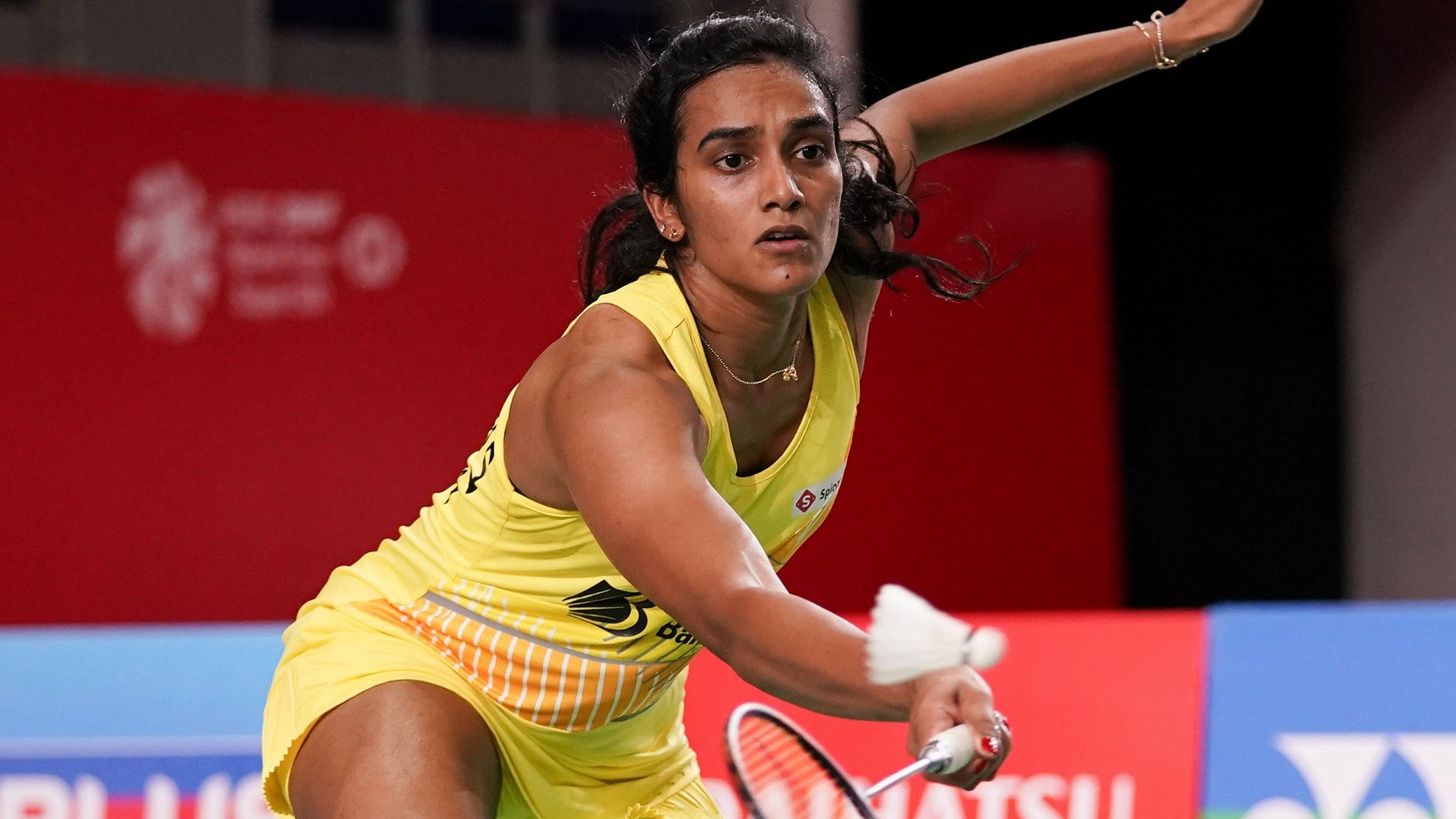 <div class="paragraphs"><p>V. Sindhu returns a shot during her women's singles semifinals match against Indonesia's Gregoria Mariska Tunjung at the Malaysia Masters badminton tournament at Bukit Jalil Axiata Arena in Kuala Lumpur.</p></div>