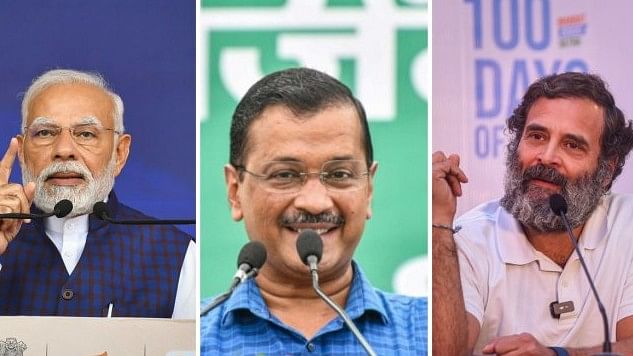 <div class="paragraphs"><p>Narendra Modi, Arvind Kejriwal and Rahul Gandhi. </p></div>