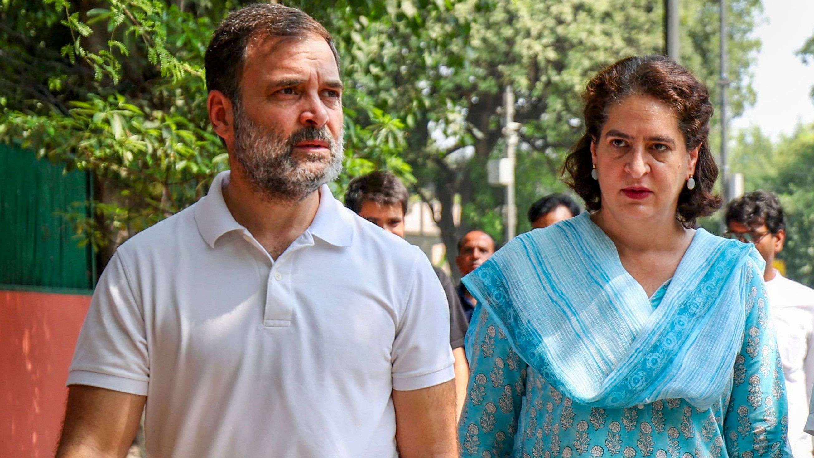 <div class="paragraphs"><p>Congress leader Priyanka Gandhi with her brother Rahul Gandhi.</p></div>