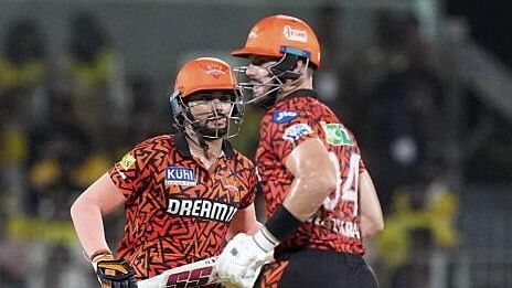 <div class="paragraphs"><p>Sunrisers Hyderabad's Aiden Markram and Nitish Kumar Reddy run between the wickets during an IPL 2024 cricket match.</p></div>