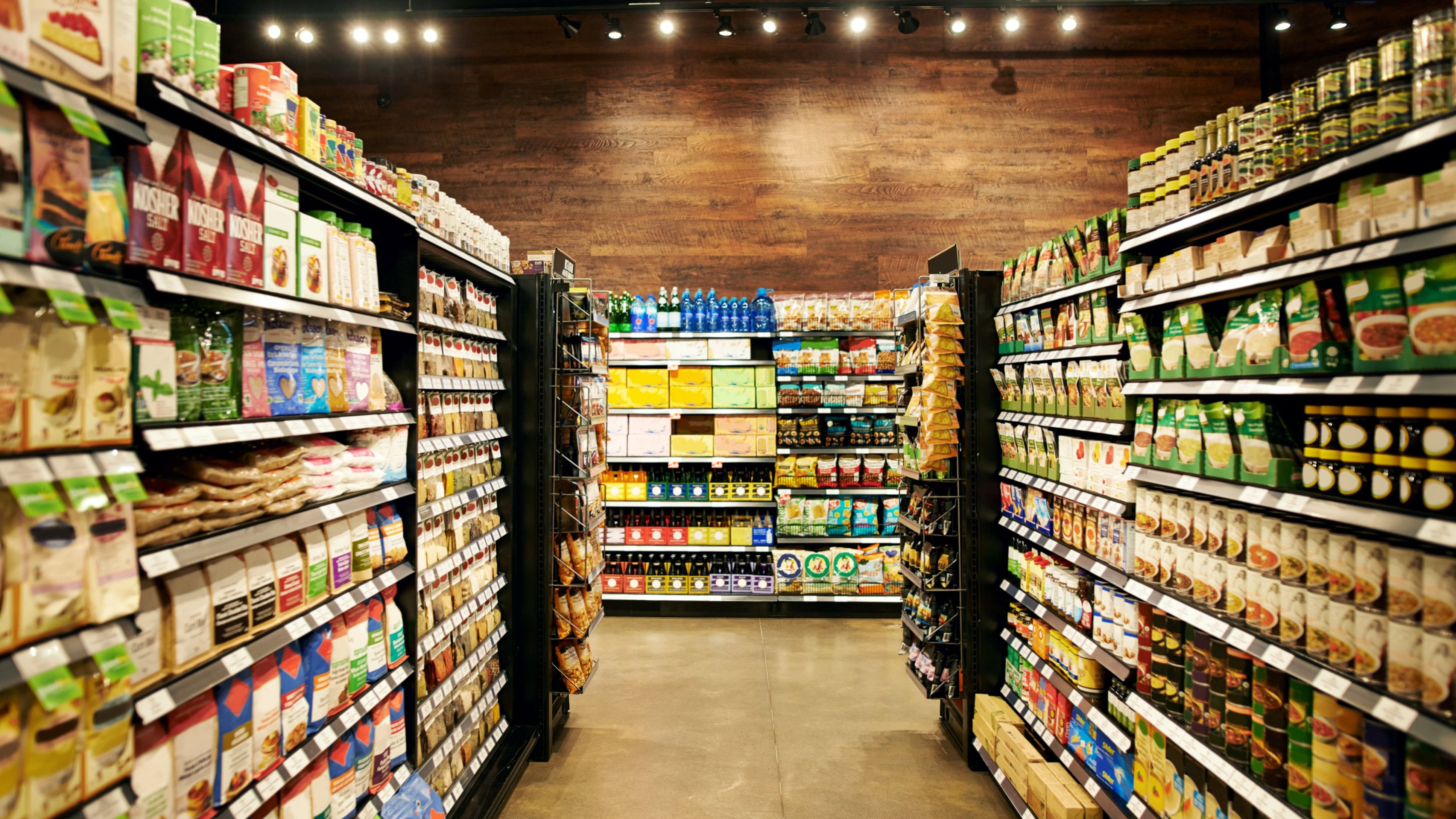 <div class="paragraphs"><p>Shot of fully stocked isles in a grocery store during the day All your necessities stored in one place</p></div>