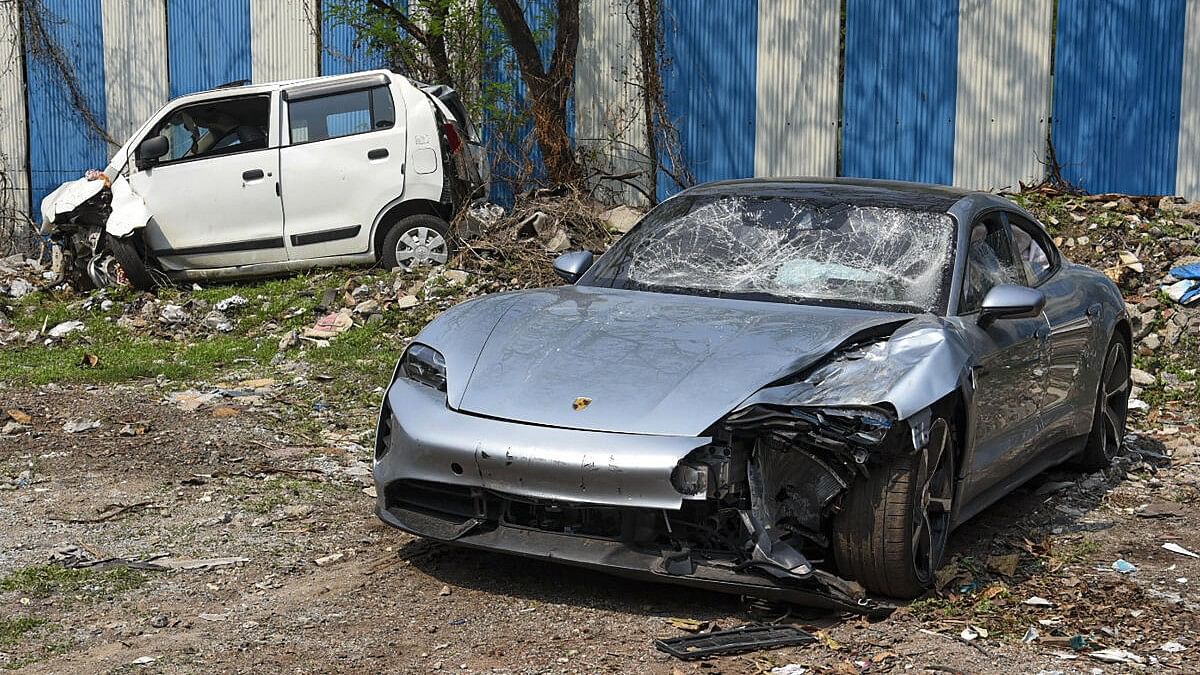 <div class="paragraphs"><p>The Porsche car found without number plate, in Pune, Tuesday, May 21, 2024.</p></div>