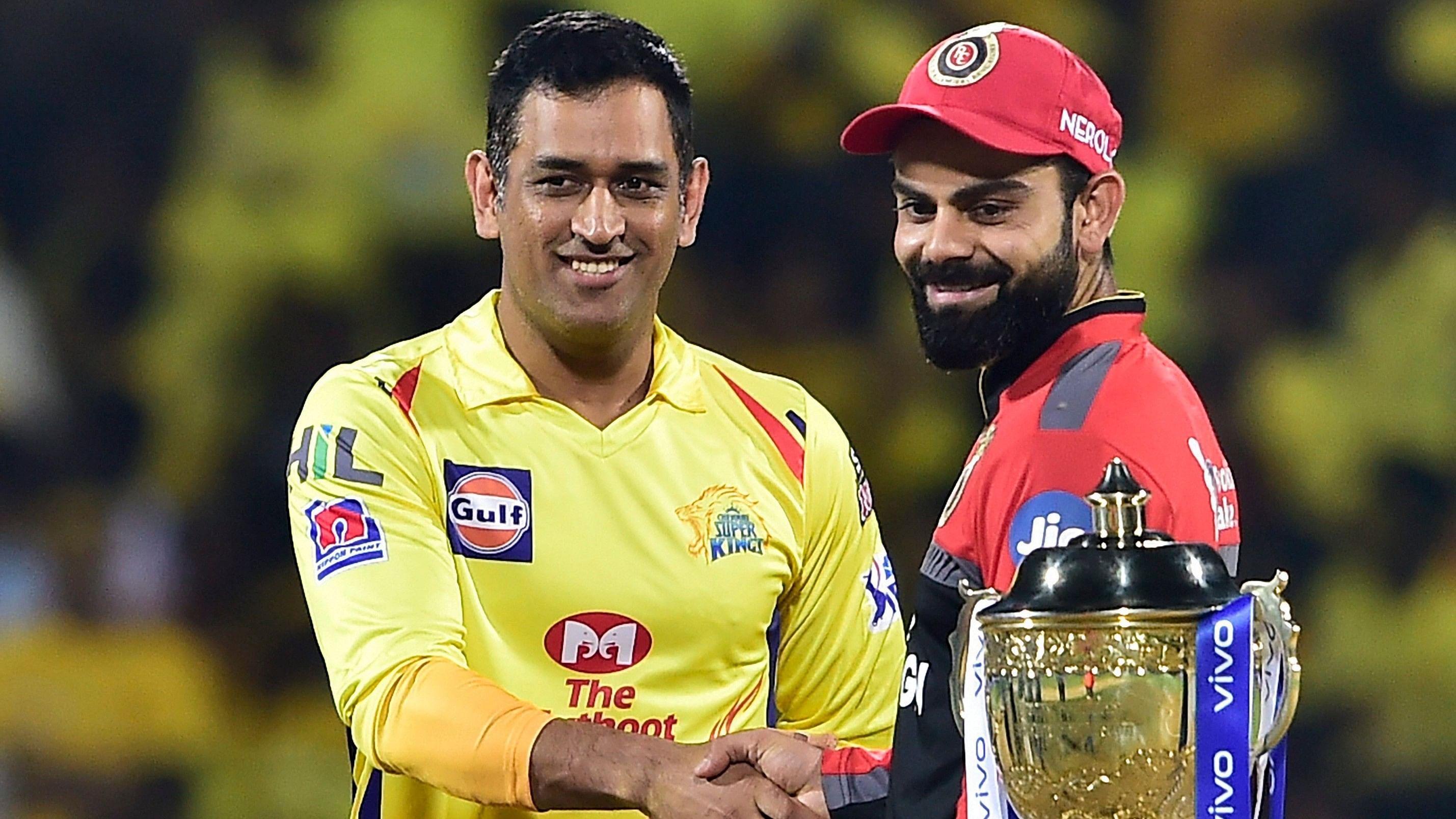 <div class="paragraphs"><p><strong>LAST DANCE?</strong> File photo of MS Dhoni of Chennai Super Kings and Virat Kohli of Royal Challengers Bengaluru.</p></div>