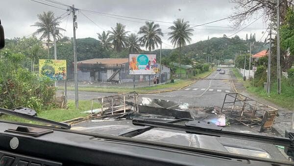 <div class="paragraphs"><p> Damage caused by rioters in New Caledonia.</p></div>