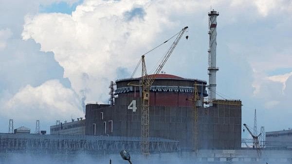 <div class="paragraphs"><p>A view shows the Zaporizhzhia Nuclear Power Plant in the course of Ukraine-Russia conflict outside the Russian-controlled city of Enerhodar in the Zaporizhzhia region, Ukraine.</p></div>