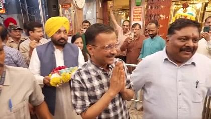 <div class="paragraphs"><p>A day after getting released from Tihar jail on interim bail, Aam Aadmi Party (AAP) national convenor Arvind Kejriwal reached the historic temple to pay his obeisance.&nbsp;</p></div>
