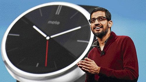 <div class="paragraphs"><p>Sundar Pichai, Google's CEO delivering his keynote address at the previous Google I/O developers' conference in San Francisco. </p></div>