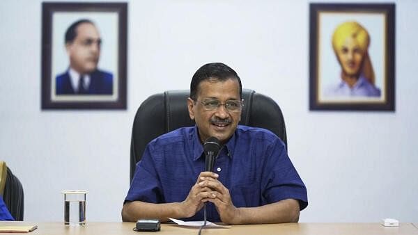 <div class="paragraphs"><p>Delhi Chief Minister Arvind Kejriwal during a meeting with MLAs of Delhi, on Sunday, May 12, 2024.</p></div>