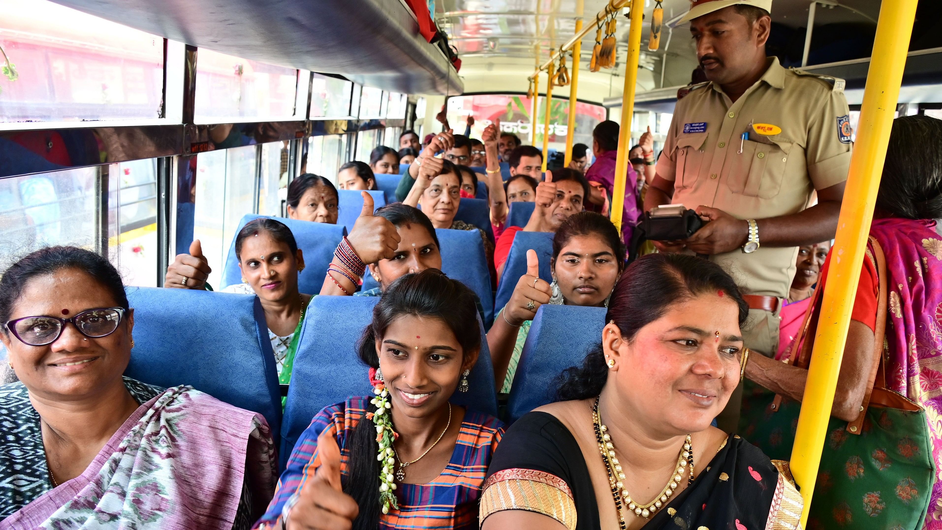 <div class="paragraphs"><p>The 'Shakti' scheme ensures free travel for women   </p></div>