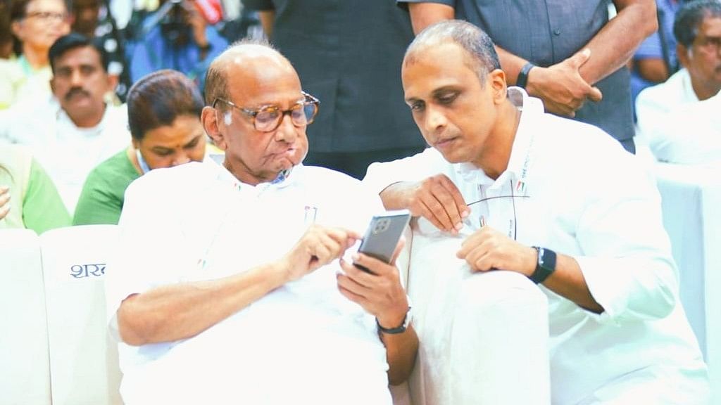 <div class="paragraphs"><p>A file photo of&nbsp;NCP (SP) national spokesperson Clyde Crasto along with party chief Sharad Pawar.</p></div>