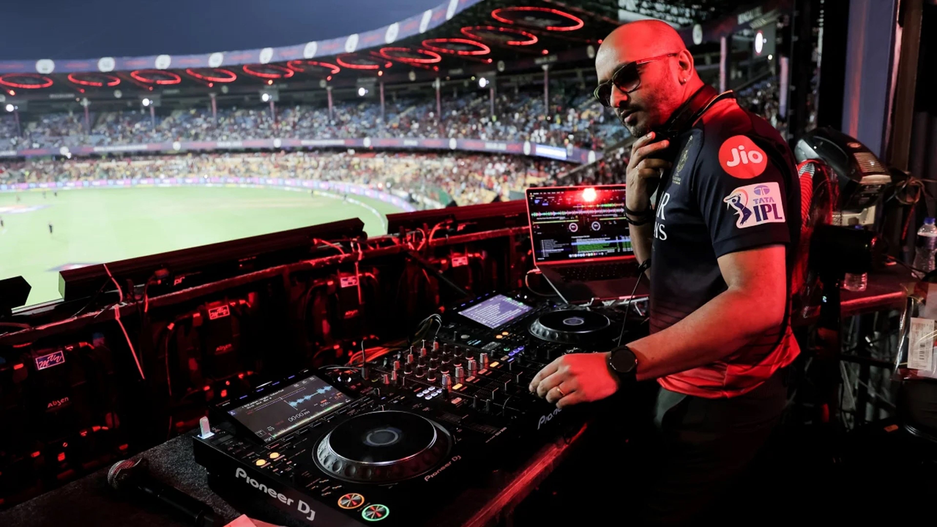 <div class="paragraphs"><p>DJ Chethan played Kannada songs on the&nbsp;entertainment stage at the M Chinnaswamy&nbsp;Stadium, home to the RCB, last year.&nbsp;</p></div>