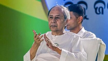 <div class="paragraphs"><p>File Photo: Odisha Chief Minister and Biju Janata Dal (BJD) supremo Naveen Patnaik during a public meeting in Kendrapara, Monday, May 27, 2024.</p></div>