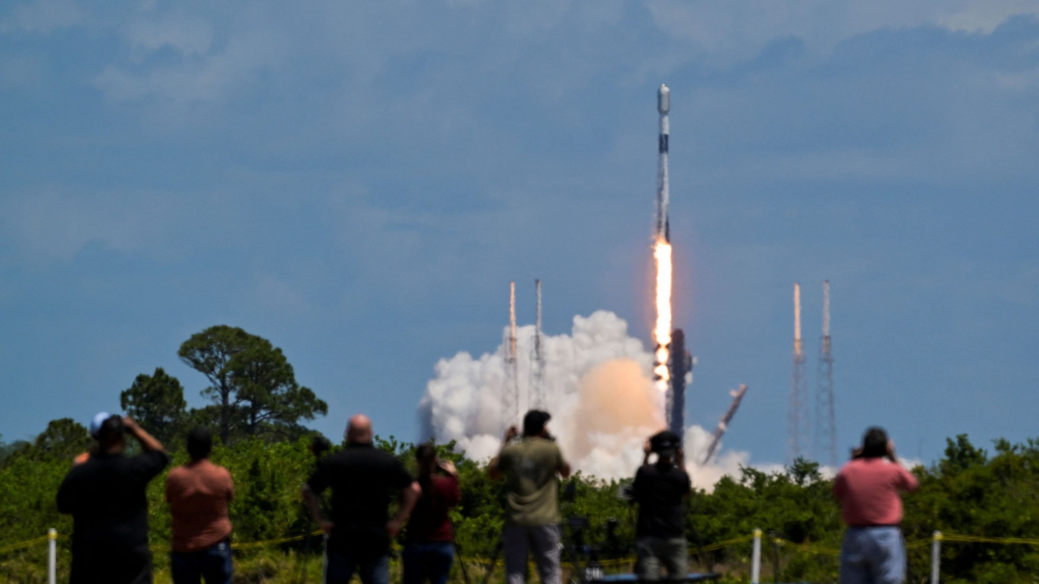 <div class="paragraphs"><p>A SpaceX Falcon 9 rocket is launched, carrying 23 Starlink satellites into low Earth orbit in Cape Canaveral, Florida.</p></div>