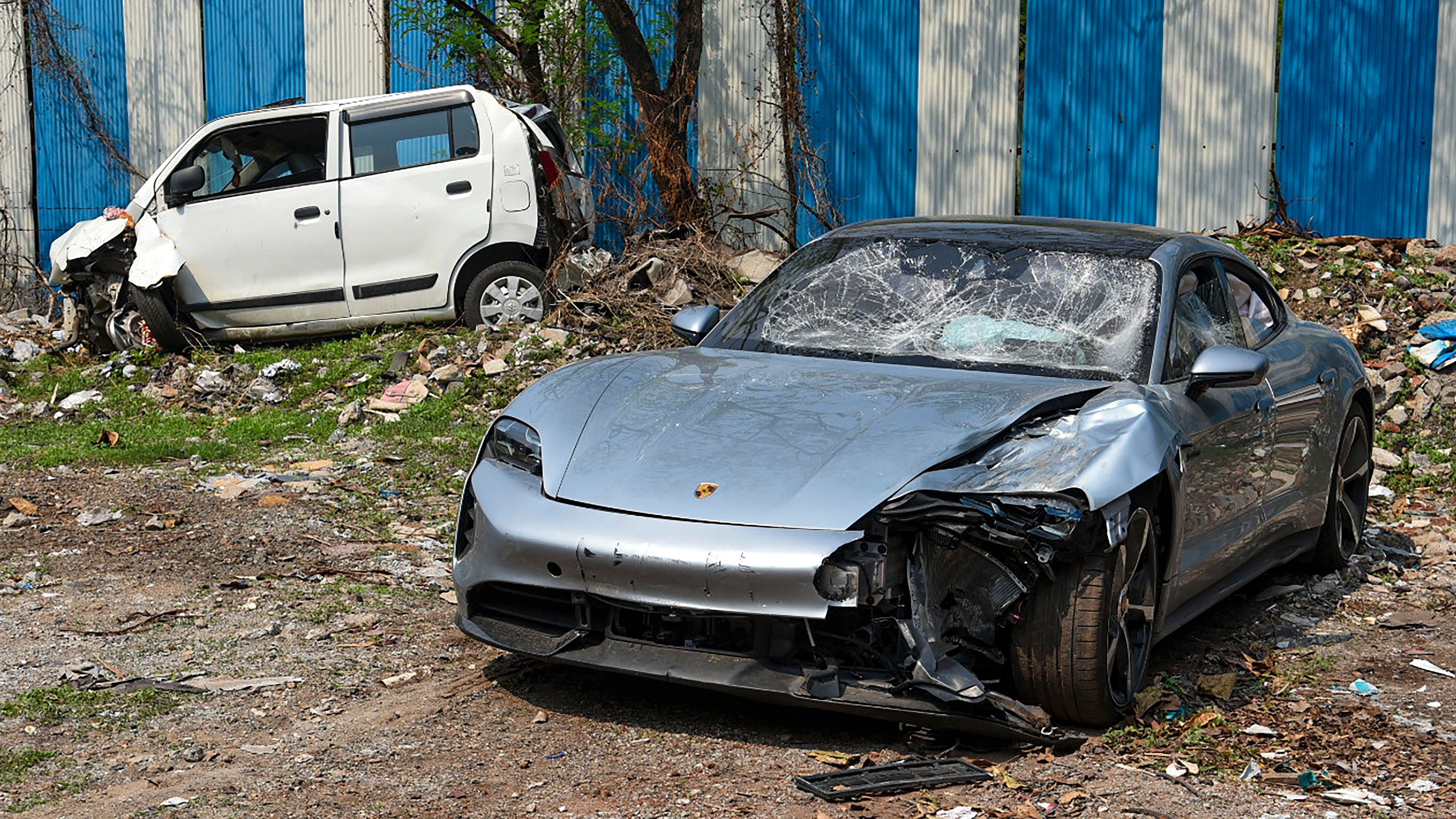 <div class="paragraphs"><p>The Porsche car found without number plate, in Pune, Tuesday, May 21, 2024. The car was allegedly driven by a 17-year-old boy who knocked down two motorbike riders on Sunday, causing their death in Kalyani Nagar of Pune city, as the police claim.</p></div>