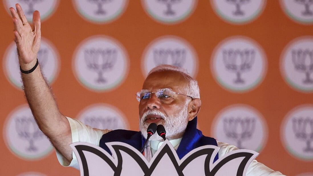 <div class="paragraphs"><p>Prime Minister Narendra Modi addresses a public meting in Cuttack on Monday, May 20.</p></div>