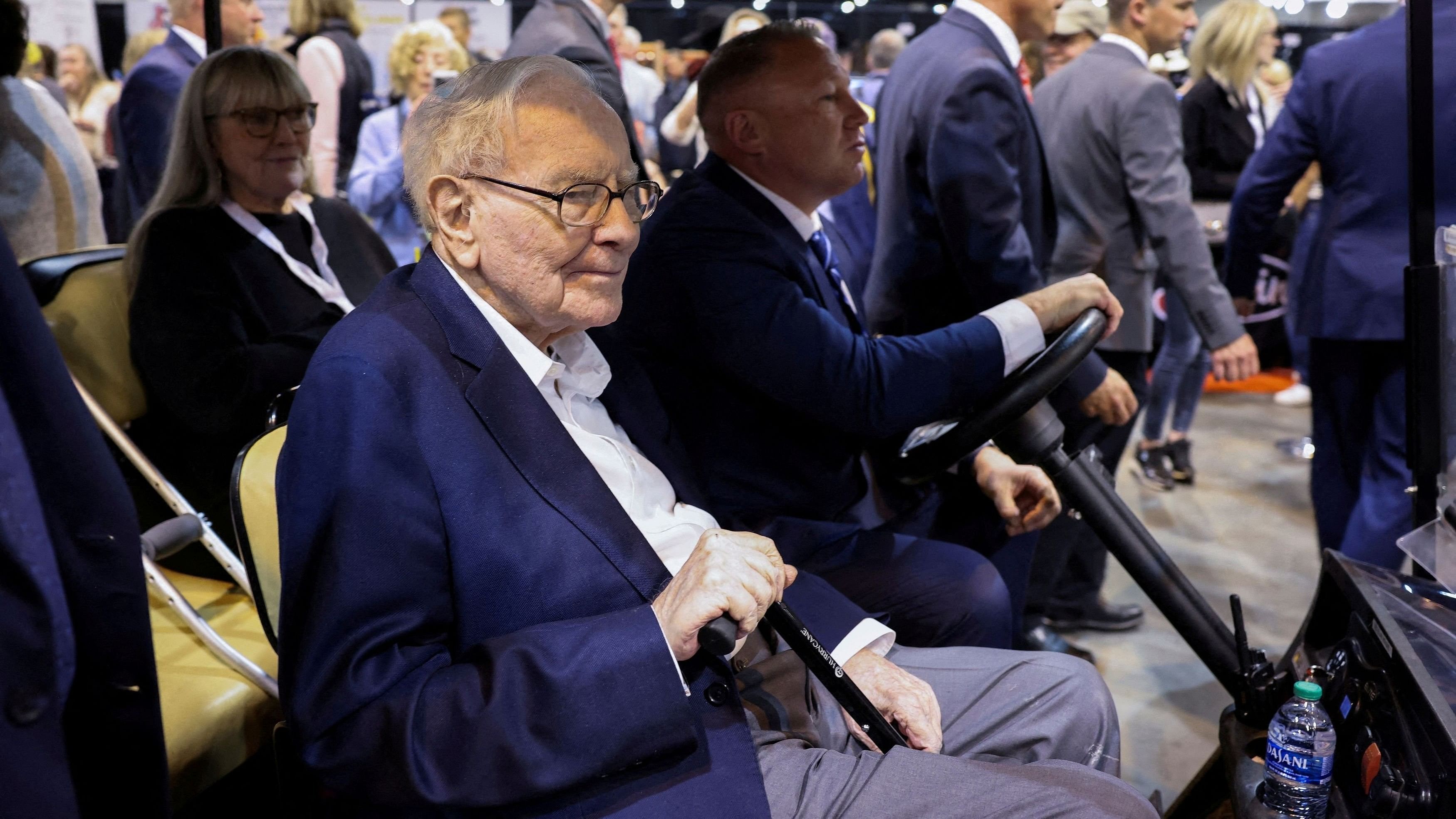 <div class="paragraphs"><p>Berkshire Hathaway Chairman Warren Buffett attends the Berkshire Hathaway Inc annual shareholders' meeting in Omaha, Nebraska, US, on May 3</p></div>