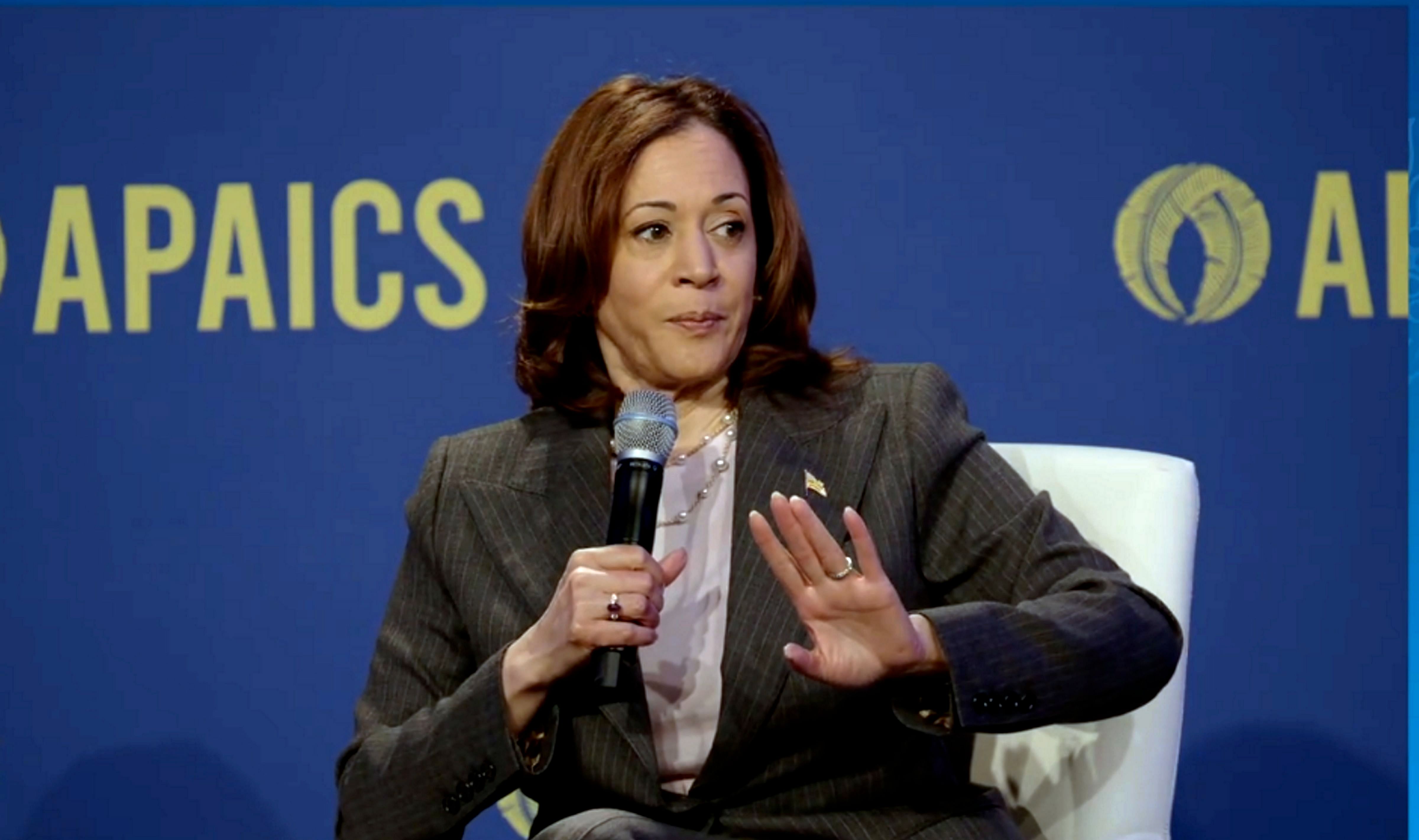 <div class="paragraphs"><p> Vice President Kamala Harris speaks at the Asian Pacific American Institute for Congressional Studies annual leadership summit.</p></div>