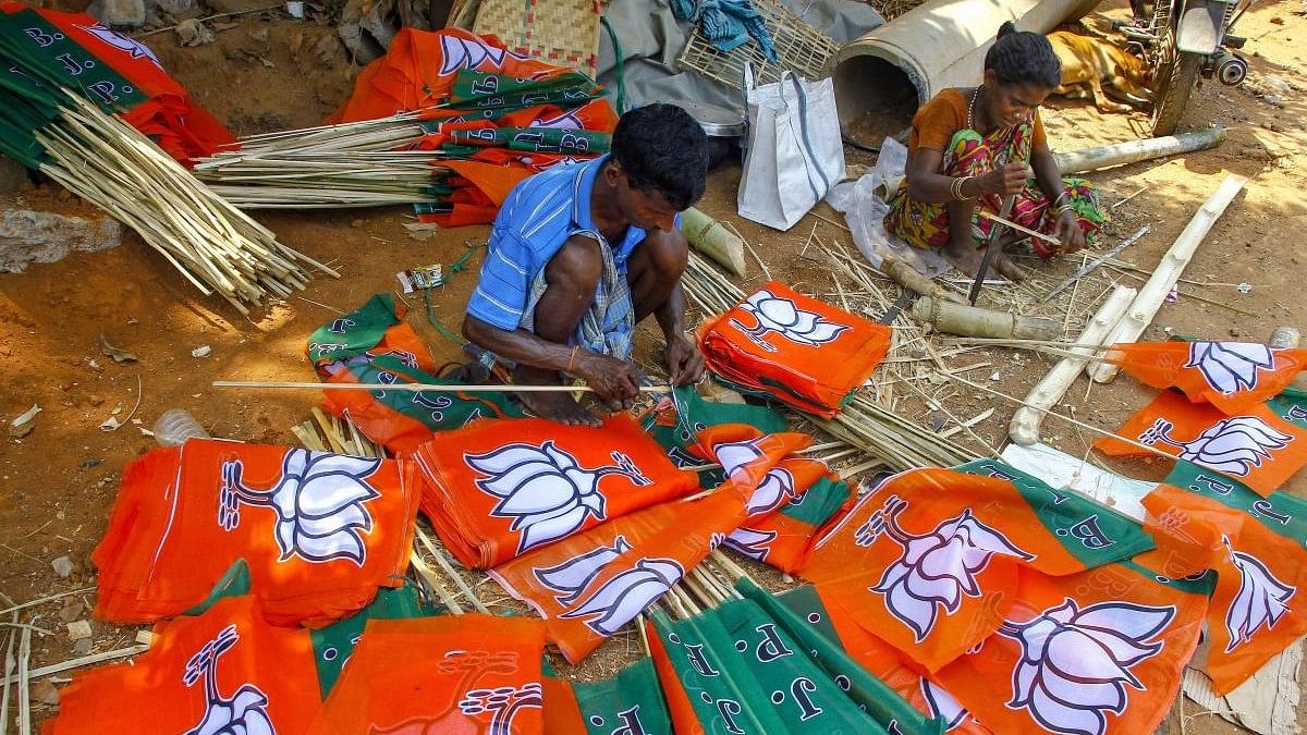 <div class="paragraphs"><p><ins>Representative image for flags of BJP.</ins></p></div>