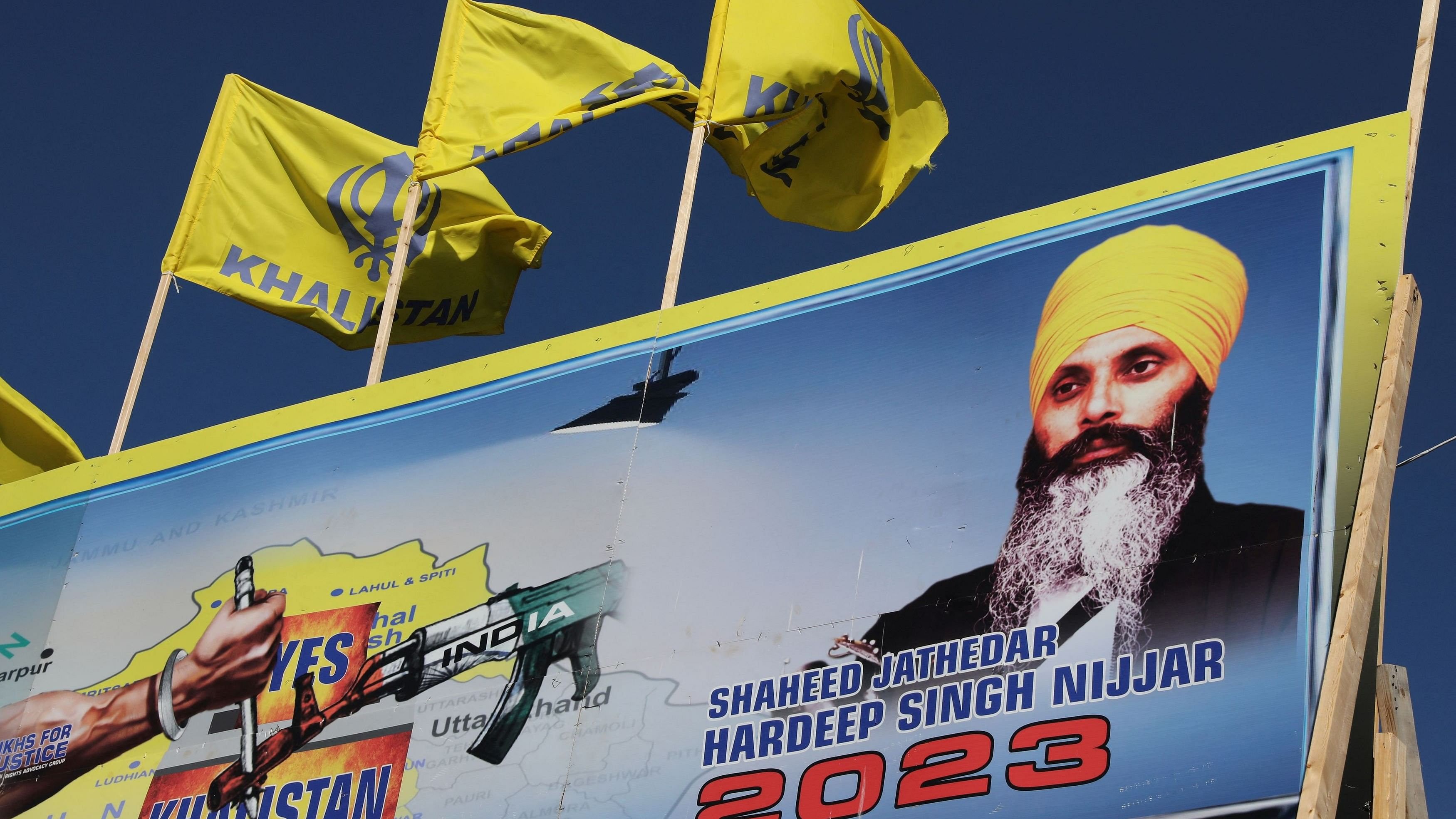 <div class="paragraphs"><p>A mural featuring a photo of Hardeep Singh Nijjar.</p></div>