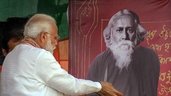 <div class="paragraphs"><p>Modi pays tribute to Tagore on his birth anniversary in 2019.</p></div>