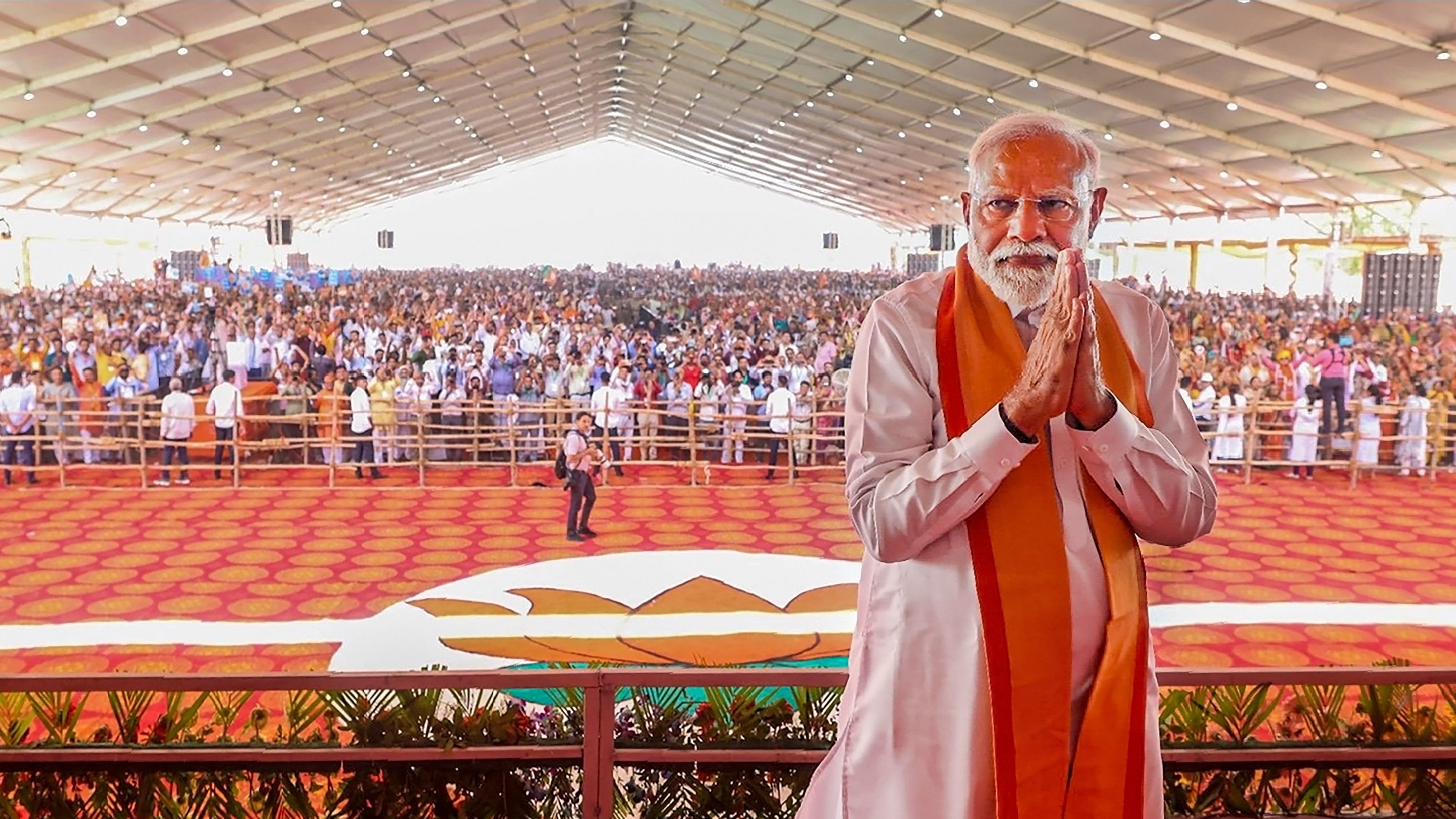 <div class="paragraphs"><p>  Prime Minister Narendra Modi during a public meeting for Lok Sabha polls, in Mahendragarh, Haryana.</p></div>