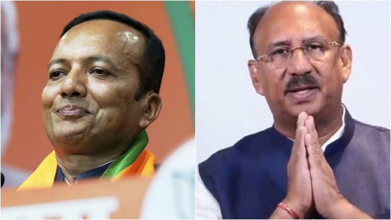 <div class="paragraphs"><p>Naveen Jindal of&nbsp;BJP(L) and Santrupt Misra of BJD.&nbsp;</p></div>