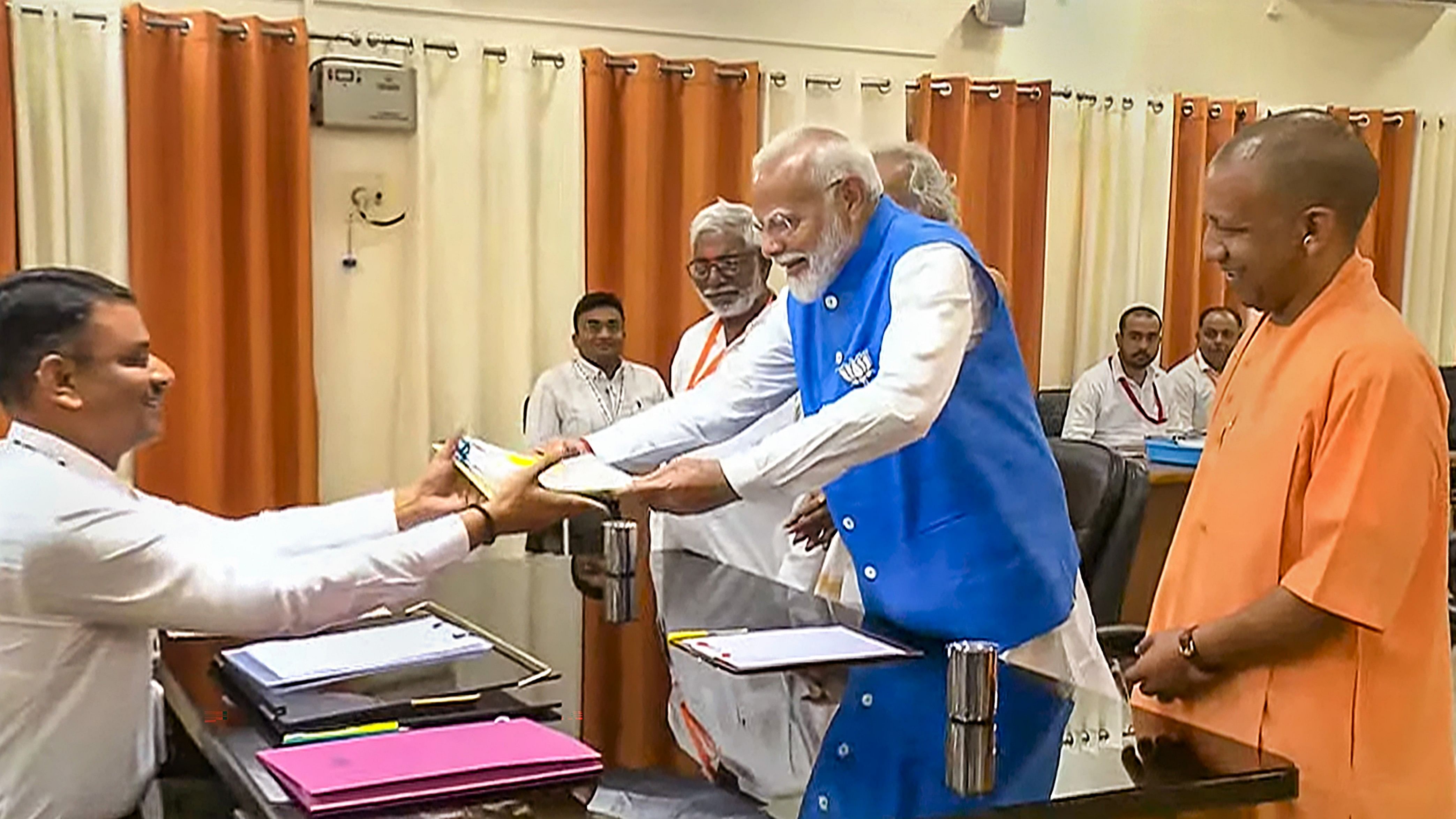 <div class="paragraphs"><p>PM Narendra Modi files nomination from Varanasi.</p></div>