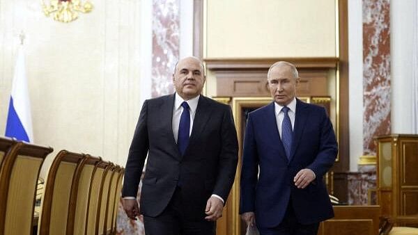 <div class="paragraphs"><p>Russian President Vladimir Putin and Prime Minister Mikhail Mishustin.</p></div>