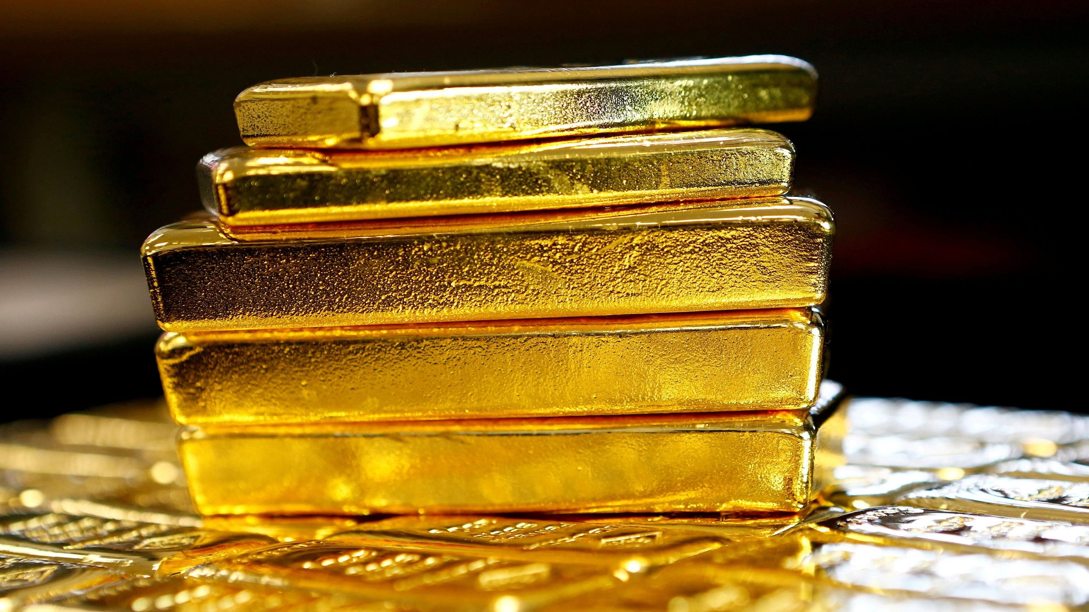 <div class="paragraphs"><p>Gold bars are seen at the Austrian Gold and Silver Separating Plant 'Oegussa' in Vienna. (Representative image)</p></div>