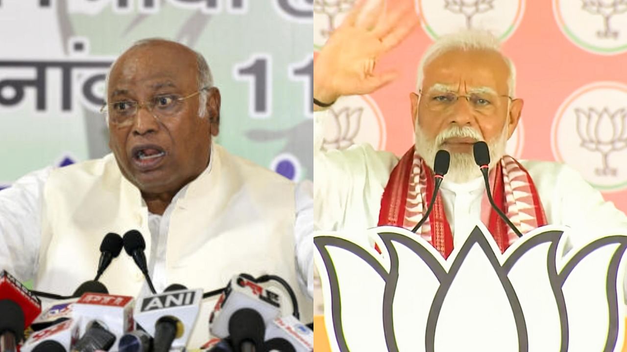 <div class="paragraphs"><p>Congress President Mallikarjun Kharge (L) and Prime Minister Narendra Modi (R).</p></div>