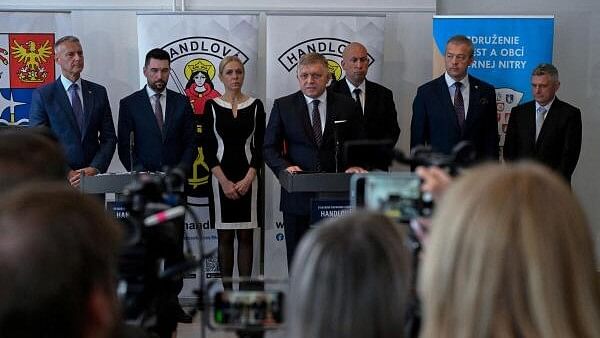 <div class="paragraphs"><p>Slovakia's Prime Minister Robert Fico speaks during a government meeting, before he was shot at close range in an assassination attempt, in Handlova, Slovakia, May 15, 2024. </p></div>