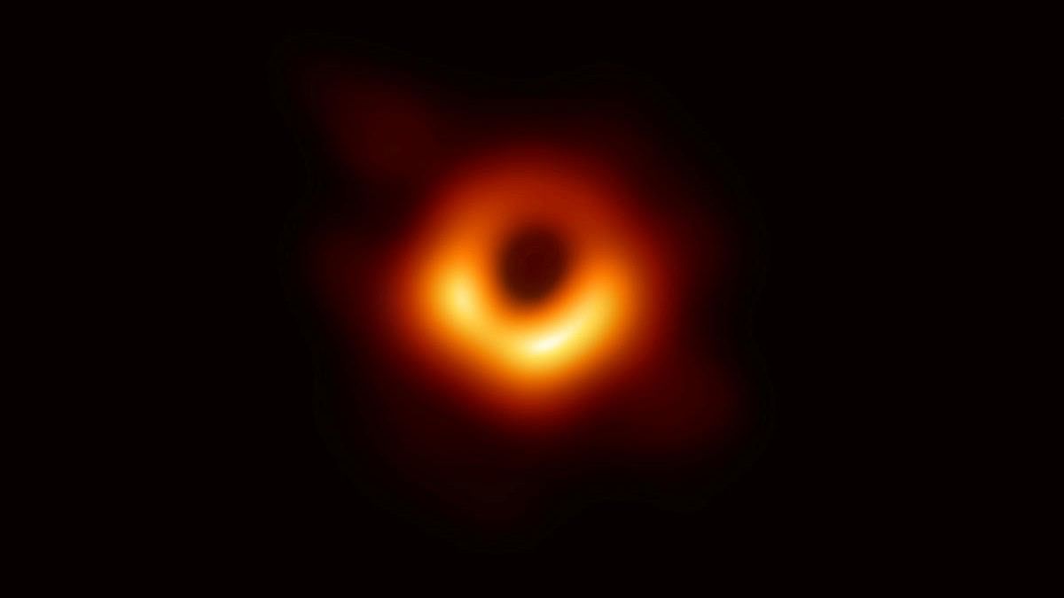 <div class="paragraphs"><p>Handout photo of the first ever photo of a black hole, taken using a global network of telescopes, conducted by the Event Horizon Telescope (EHT) project.</p></div>