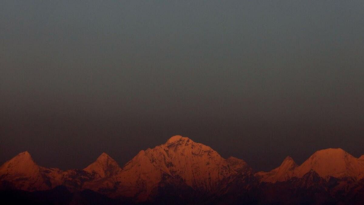 <div class="paragraphs"><p>Mount Everest, the world's highest mountain, and other peaks of the Himalayan range are seen during sunset from Kathmandu. (File photo for representation)&nbsp;</p></div>