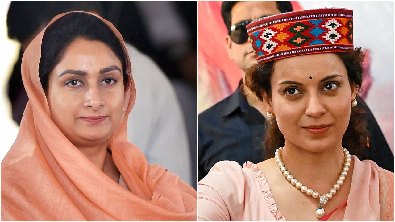 <div class="paragraphs"><p>From left- SAD's&nbsp;Harsimrat Kaur Badal, BJP's&nbsp;Kangana Ranaut</p></div>