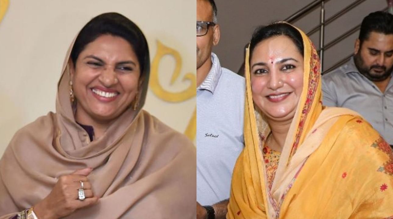 <div class="paragraphs"><p>Jannayak Janta Party (JJP) MLA Naina Chautala (L), and Indian National Lok Dal (INLD) candidate Sunaina Chautala (R)</p></div>