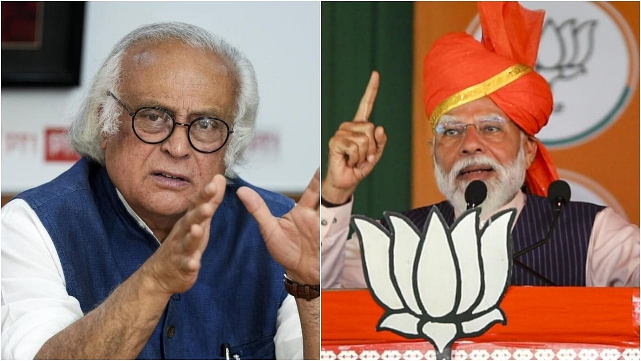 <div class="paragraphs"><p>Congress leader Jairam Ramesh (L) and Prime Minister Narendra Modi (R).</p></div>