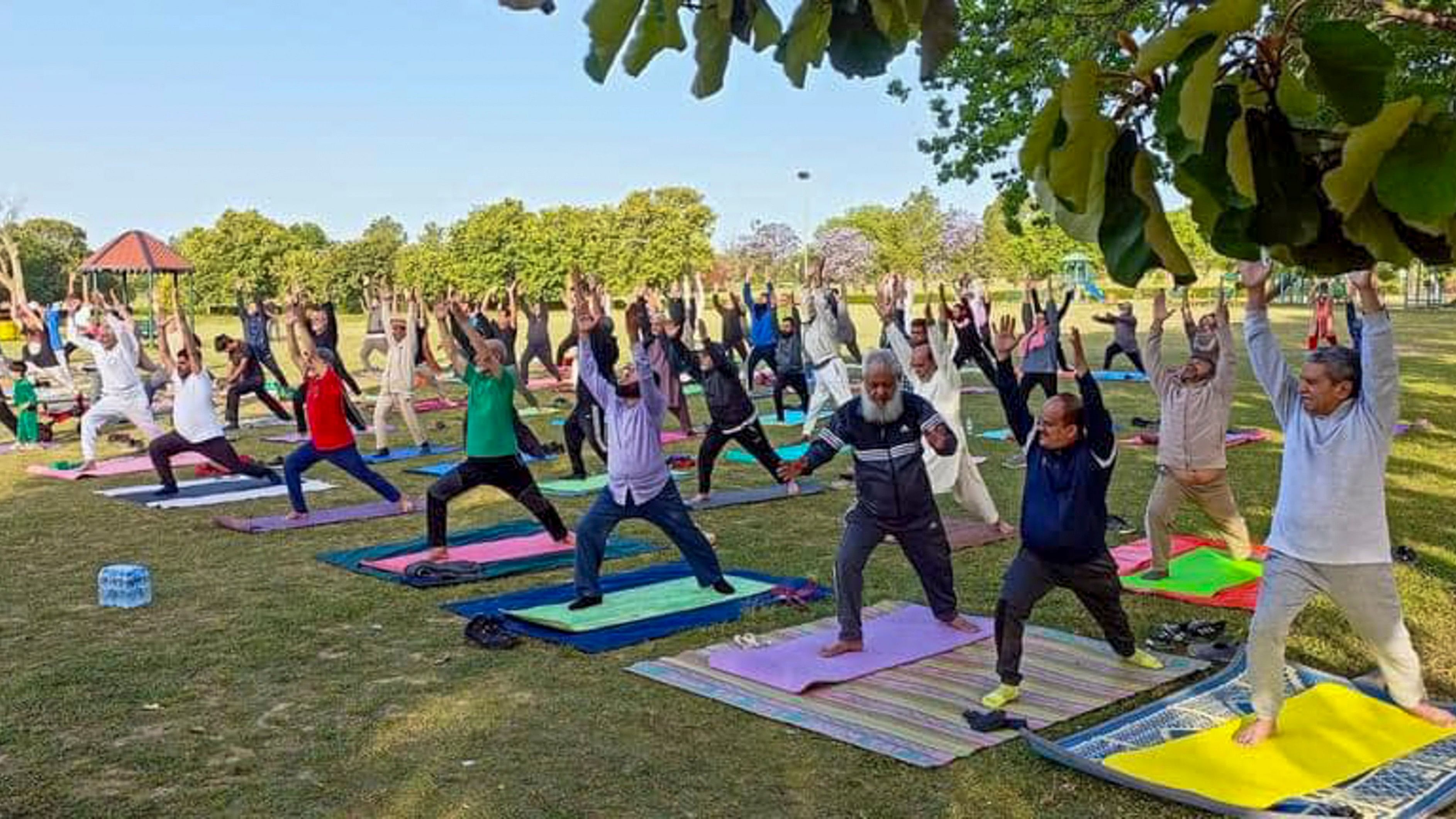 <div class="paragraphs"><p>People perform ‘yoga’ at a park in Islamabad.</p></div>