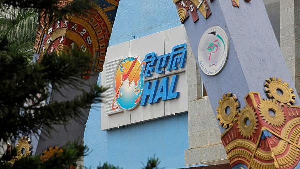 <div class="paragraphs"><p>The logo of Hindustan Aeronautics Limited&nbsp;is seen on the facade of the company's heritage centre in Bengaluru</p></div>