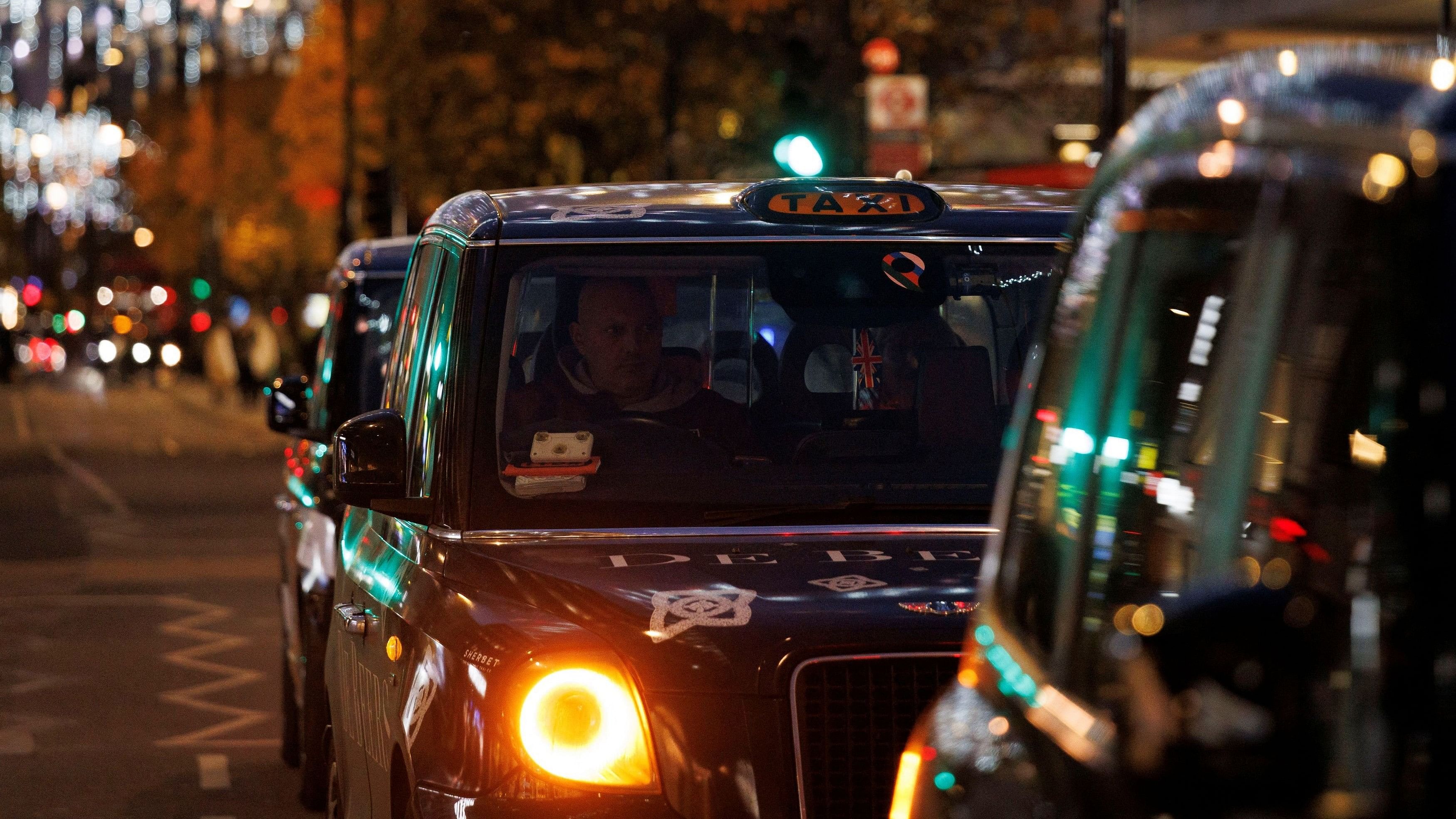 <div class="paragraphs"><p>London's black cab is seen on the Oxford Street in London, Britain.</p></div>