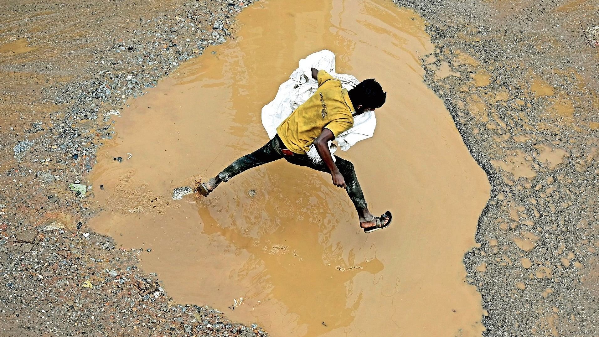 <div class="paragraphs"><p>Kerekodi Road in Hosakerehalli damaged due to the rain.&nbsp;</p></div>